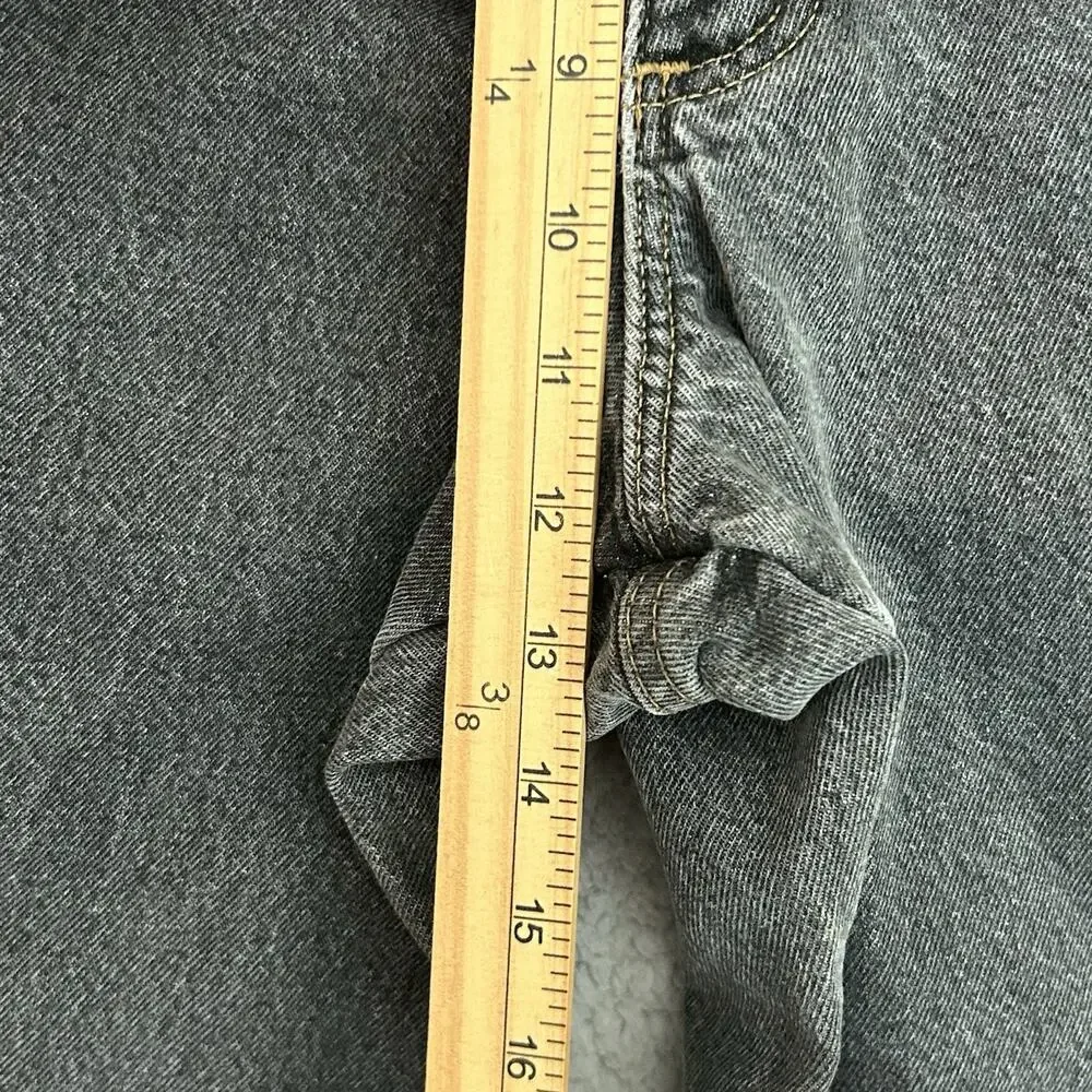LL Bean Jeans Men’s 40x32 Black Denim Classic Fit Flannel Lined Outdoor Workwear - Picture 9 of 16